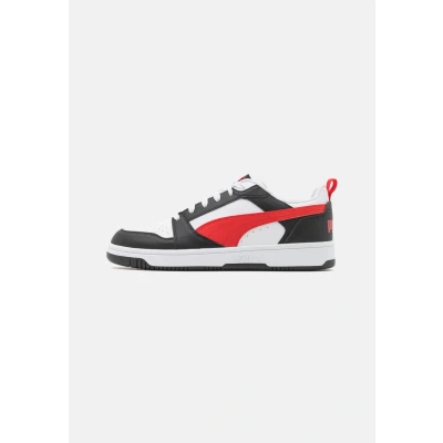 Afbeelding van Puma Rebound V6 Sneakers laag, Maat: 42.5, White/for all time red/black Hoogwaardig imitatieleer