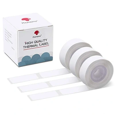 Afbeelding van Phomemo D30 Zelfklevende etiketten Wit 14x40mm Afdrukken Papier Tape, Printer voor Draagbare Thermische Label Maker