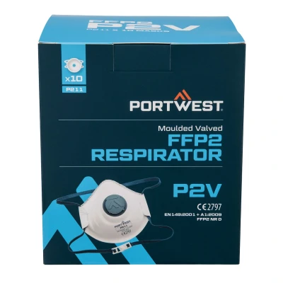 Afbeelding van FFP2 Koolstof Masker met Ventiel (pk10) maat , White
