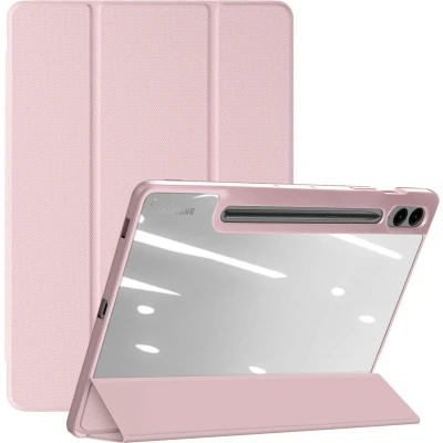 Afbeelding van Dux Ducis Tablet hoes geschikt voor Samsung Galaxy Tab S9 FE Plus (2023) Domo Book Case Auto Wake/Sleep functie Roze