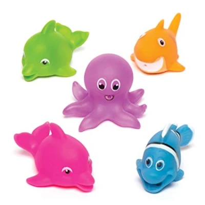 Afbeelding van Baker Ross AV285 Sealife Squirters (pak van 5) Leuk badfeestje of zakvuller voor kinderen