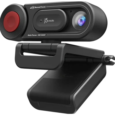 Afbeelding van j5create JVU250 N Full HD webcam 1920 x 1080 Pixel Geïntegreerd afdekpaneel, Microfoon, Klemhouder
