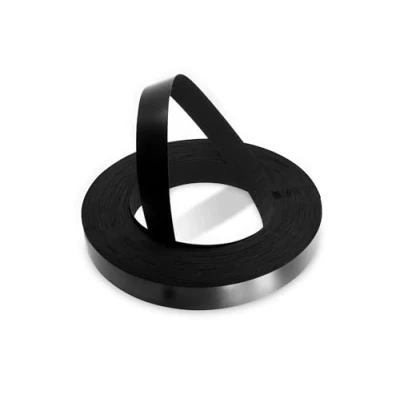 Afbeelding van WordPress® 30 mm Zwart Mat Melamine Voorgelijmd Fineer Kantenband Rol van 50 m Makkelijk Doe het Zelf op te Strijken Applicatie