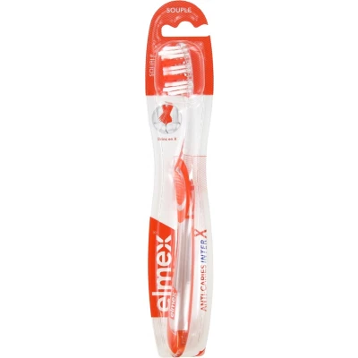 Afbeelding van Elmex Anti Caries InterX Zachte Tandenborstel (Kleur : Oranje)