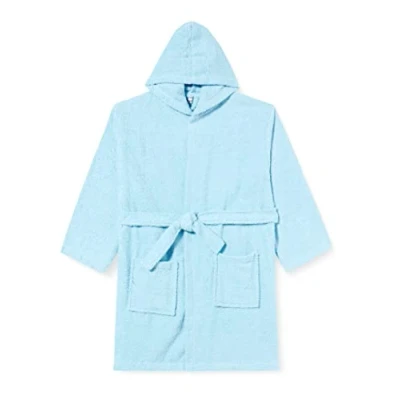 Afbeelding van PlayshoesUniseks kindBadjasFrottee Bademantel, Blauw (lichtblauw), 98 104