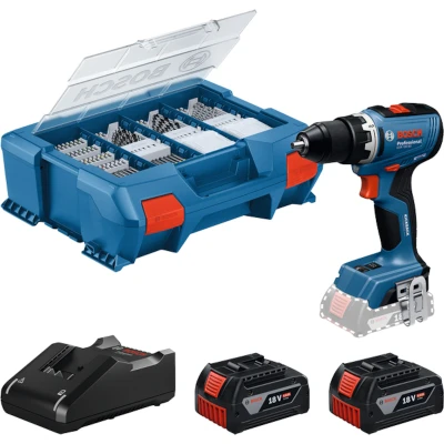 Afbeelding van Bosch Blauw GSR 18V 65 accuboorschroevendraaier Incl. GAL 40 Snellader &amp; 2x GBA 5.0Ah Accu 06019N3201