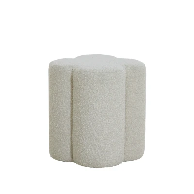 Afbeelding van Light &amp; Living Poef NALANI Ø38x45cm Wit