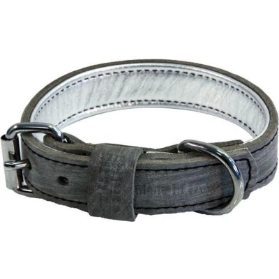 Afbeelding van Martin Sellier Halsband Hond Dakota Leer Grijs
