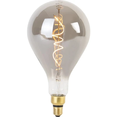 Afbeelding van LUEDD E27 dimbare LED spiraal filament lamp A165 smoke 4W 120 lm