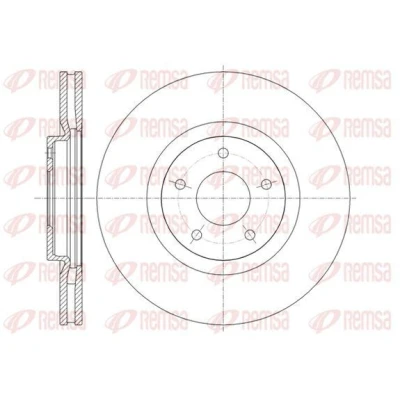 Afbeelding van REMSA Remschijf NISSAN: Qashqai / Qashqai+2 I, X Trail Vooras 320, 319,6mm 28mm 5 Geventileerd 61349.10 40206ET01A,BDM755020,DCA6134910,402069828R