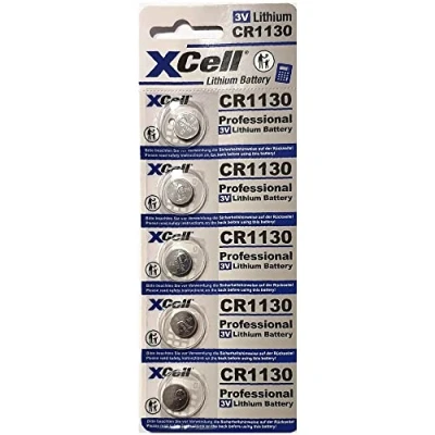 Afbeelding van XCell Lithium Knoopcel 1130 CR1130 3V, 5 pack