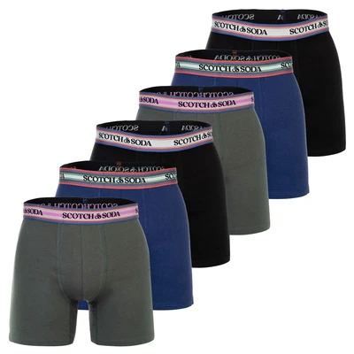 Afbeelding van SCOTCH &amp; SODA Boxershorts blauw / grijs zwart offwhite