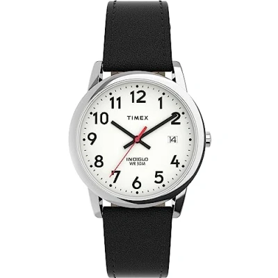 Afbeelding van Timex Heren Easy Reader Horloge, Zwart, 35mm, Modern