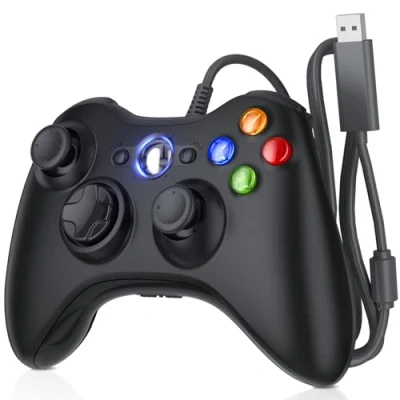 Afbeelding van Bonacell Bedrade controller voor Xbox 360 pc met Dual Vibration Gamepad 360/PC Windows 7/8/10