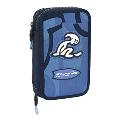 Afbeelding van Schooletui met Accessoires El Niño Bahia Blauw (12.5 x 19.5 4 cm) (28 pcs)