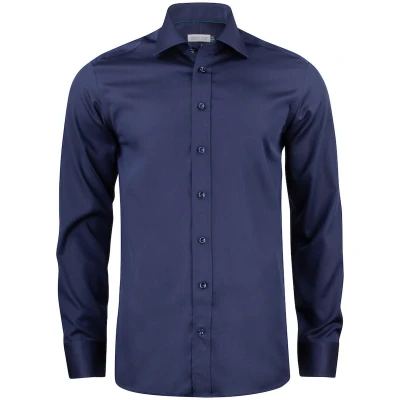 Afbeelding van J.Harvest Frost Overhemd Green Bow Regular Fit Donkerblauw S