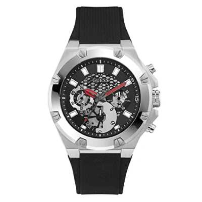 Afbeelding van Guess Third GEAR Chronograaf silvercoloured, Heren, Maat: One Size, Silver coloured