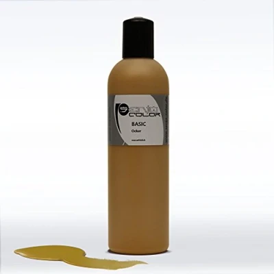 Afbeelding van Senjo Color Bodypainting verf 250ml okervloeistof voor airbrush, spons, penseel