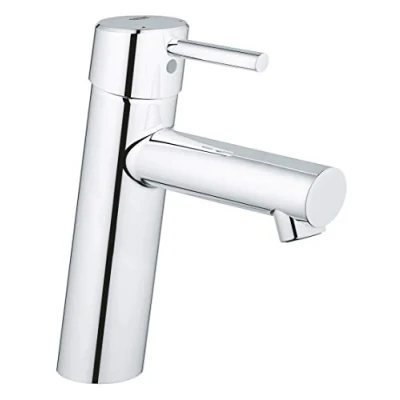 Afbeelding van Grohe concetto wastafelmengkraan m size po waste eengreeps 1 gats 190mm hoogte 133mm uitloop vast chroom 23932001
