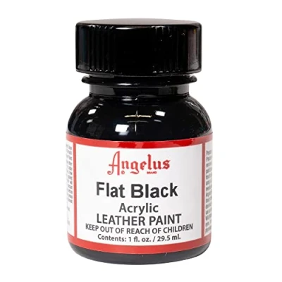 Afbeelding van Angelus Leerverf Mat Zwart 29,5ml