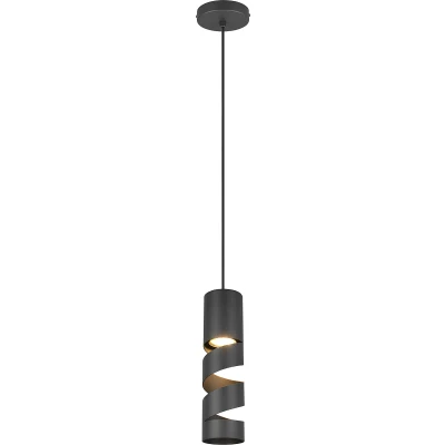 Afbeelding van Trio Koker hanglamp Stream Ø 8cm zwart 364000132