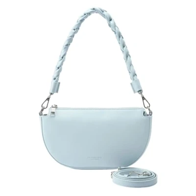 Afbeelding van SEIDENFELT MANUFAKTUR Schoudertas Melbu Halfmoon Bag Ice blue Lichtblauw