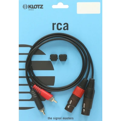Afbeelding van Klotz AT CF0200 verloopkabel 2x RCA XLR 3p female 2 meter