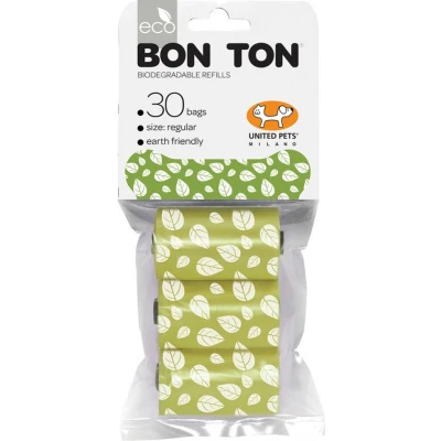 Afbeelding van Hygiënezakjes United Pets Bon Ton Regular Hond Groen (3 x 10 uds)