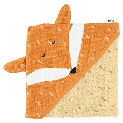 Afbeelding van Trixie badcape Mr. Fox 75x75cm oranje/ecru