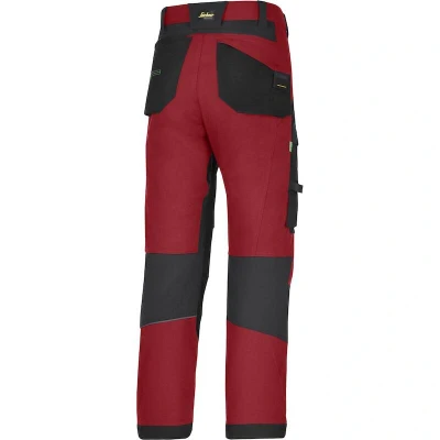 Afbeelding van Snickers FlexiWork Werkbroek+ Rood Zwart 252