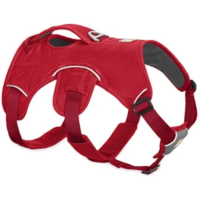 Afbeelding van Ruffwear Multifunctioneel hondenharnas, ruw terrein, werkhonden, miniatuur hondenrassen, in grootte verstelbaar, maat: XXS, rood, Web Master harnas