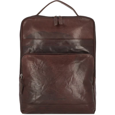 Afbeelding van Spikes &amp; Sparrow Leren Laptop Rugzak 16.4 inch Bronco 59530 Bruin
