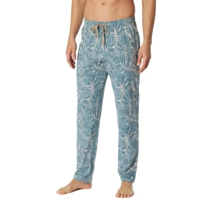Afbeelding van Schiesser Heren lange slaapbroekmix + Relax Pyjamabroek, Grijs Mel_180289, 58, mel._180289, 58