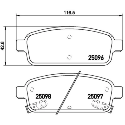 Afbeelding van Brembo Remblokset P 59 080