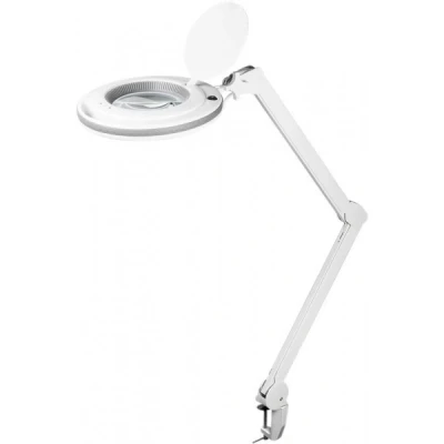 Afbeelding van Goobay LED Klem Loeplamp 9W 80 730lm Dimbaar 127mm Kristalglas Lens 1.75x Vergroting 3 Dioptrie