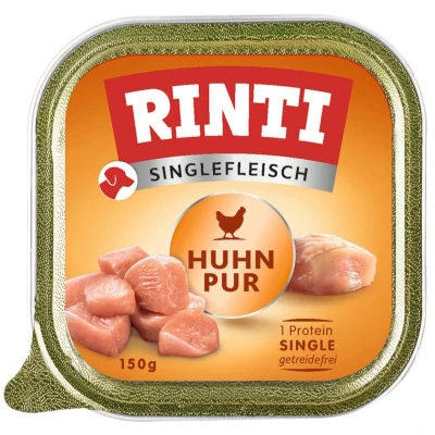 Afbeelding van 10x150g Singlefleisch Kip Puur RINTI Hondenvoer nat