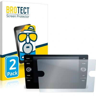 Afbeelding van BROTECT Screenprotector voor Volkswagen T Roc Cabriolet Style TSI 2020 Discover Media 8&quot; Folie Beschermfolie matte (2 Stuks)