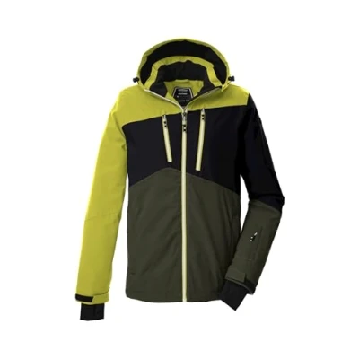 Afbeelding van killtec heren SKI jack/functioneel jack met capuchon en sneeuwvanger KSW 306 MN JCKT, dunkeloliv, L, 41632 000