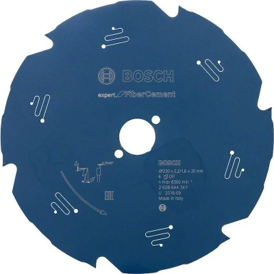 Afbeelding van Bosch Accessories Expert for Fiber Cement 2608644347 Cirkelzaagblad 230 x 30 1.6 mm Aantal tanden: 6 1 stuk(s)