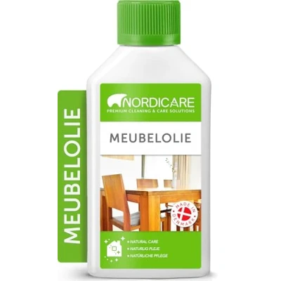 Afbeelding van Nordicare Meubelolie [275ml] Houtolie kleurloos voor onderhoud van eiken, beuken, walnoot en lariks hout. Houtbeits op basis lijnolie. Vernis lijnzaadolie