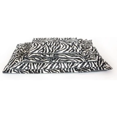 Afbeelding van Comfort benchkussen bonfire zebra zw/wit 107x70 cm polyestervezels
