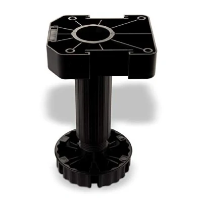 Afbeelding van Set van 4 meubelpoten zwart met sokkelhoogte 150 mm
