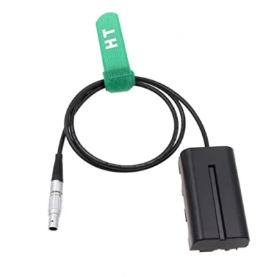 Afbeelding van HangTon 0B 2 pin naar NP F970 F570 F550 Dummy Batterij voor Blackmagic Video Assist 12G Atomos Shogun Inferno Ninja Monitor
