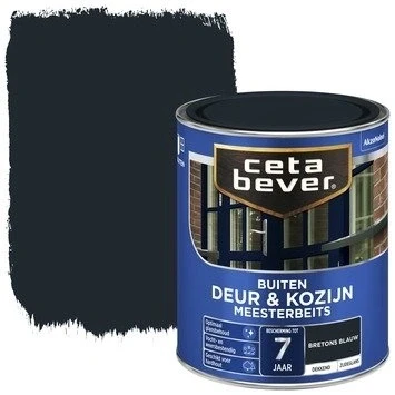 Afbeelding van Ceta Bever Dekkend Meesterbeits 904 Bretons Blauw Zijdeglans Blanke lak &amp; Beits