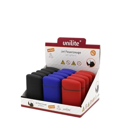 Afbeelding van Jet Flame aanstekers turbo vlam 15 stuks in display 3 ass. soft color wind proof lighters