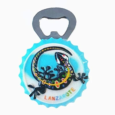 Afbeelding van Lanzarote Spanje 3D Koelkast Magneet Flesopener Reizen Souvenir Gift Collection, Huis &amp; Keuken Decoratie Magnetische Sticker Bieropener