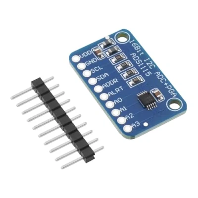 Afbeelding van eMagTech 1 Pc ADS1115 ADC 16 Bit 4 Kanalen Module Analoog naar Digitale Converter Development Board Compatibel met Raspberry Pi