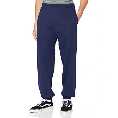 Afbeelding van Fruit Of The Loom Heren Elastische Manchet Trainingsbroek / Joggingbroek (Marine)