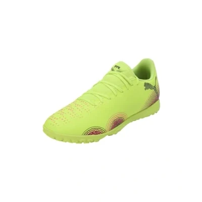 Afbeelding van Puma Future 8 PLAY Voetbalschoenen voor kunstgras, Heren, Maat: 47, Yellow alert/black/sun struck Textiel/ synthetisch