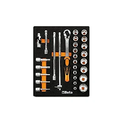Afbeelding van Beta Soepele voorgevormde inzetbakken met assortiment gereedschap M82 024500082